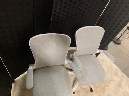 Set of 2 Secondhand Grey Swivel Chair adjustable