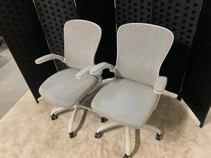 Set of 2 Secondhand Grey Swivel Chair adjustable