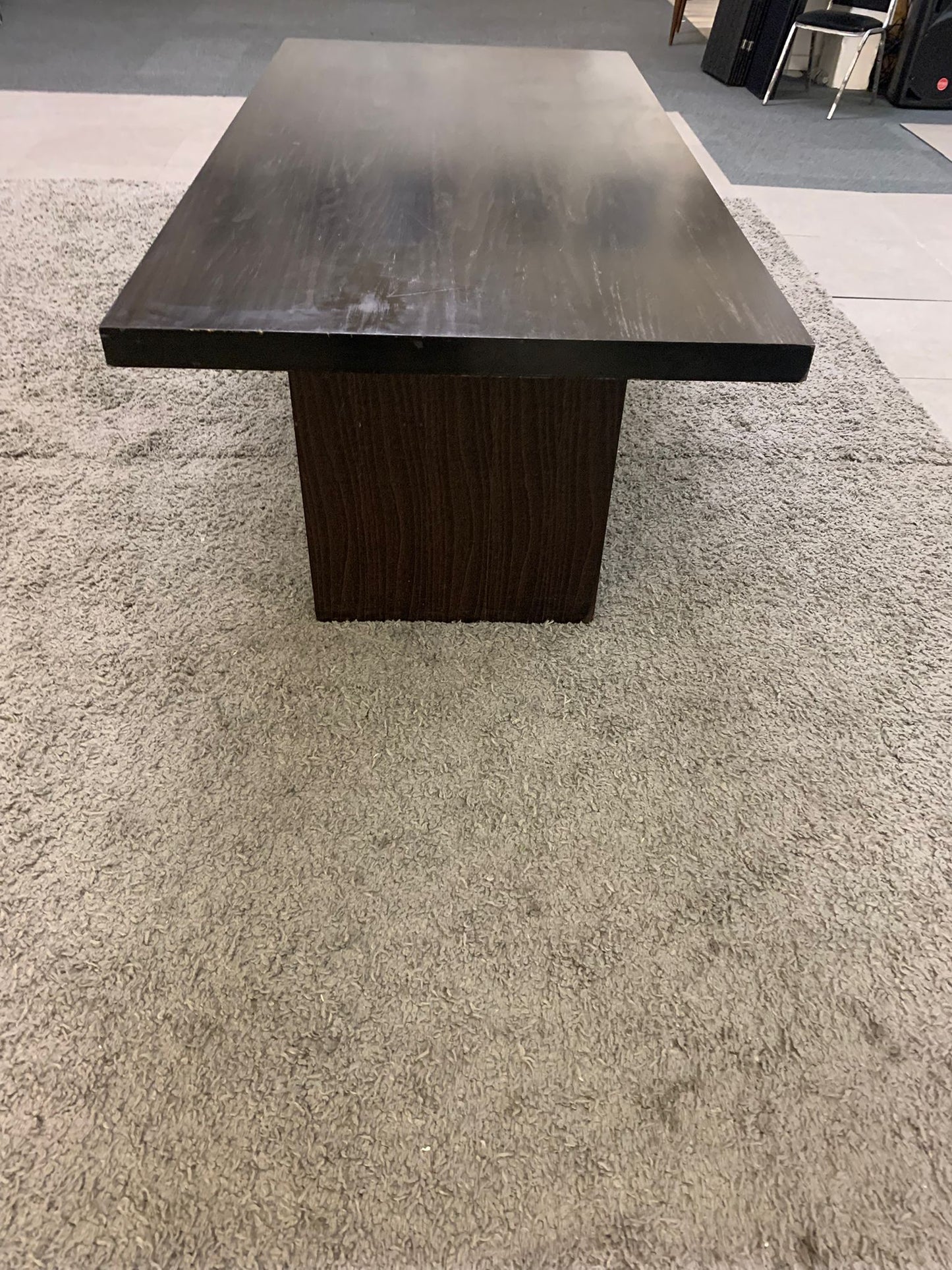 Used Dark wood Boardroom Meeting Conference Table 180cm x 90cm.  £229