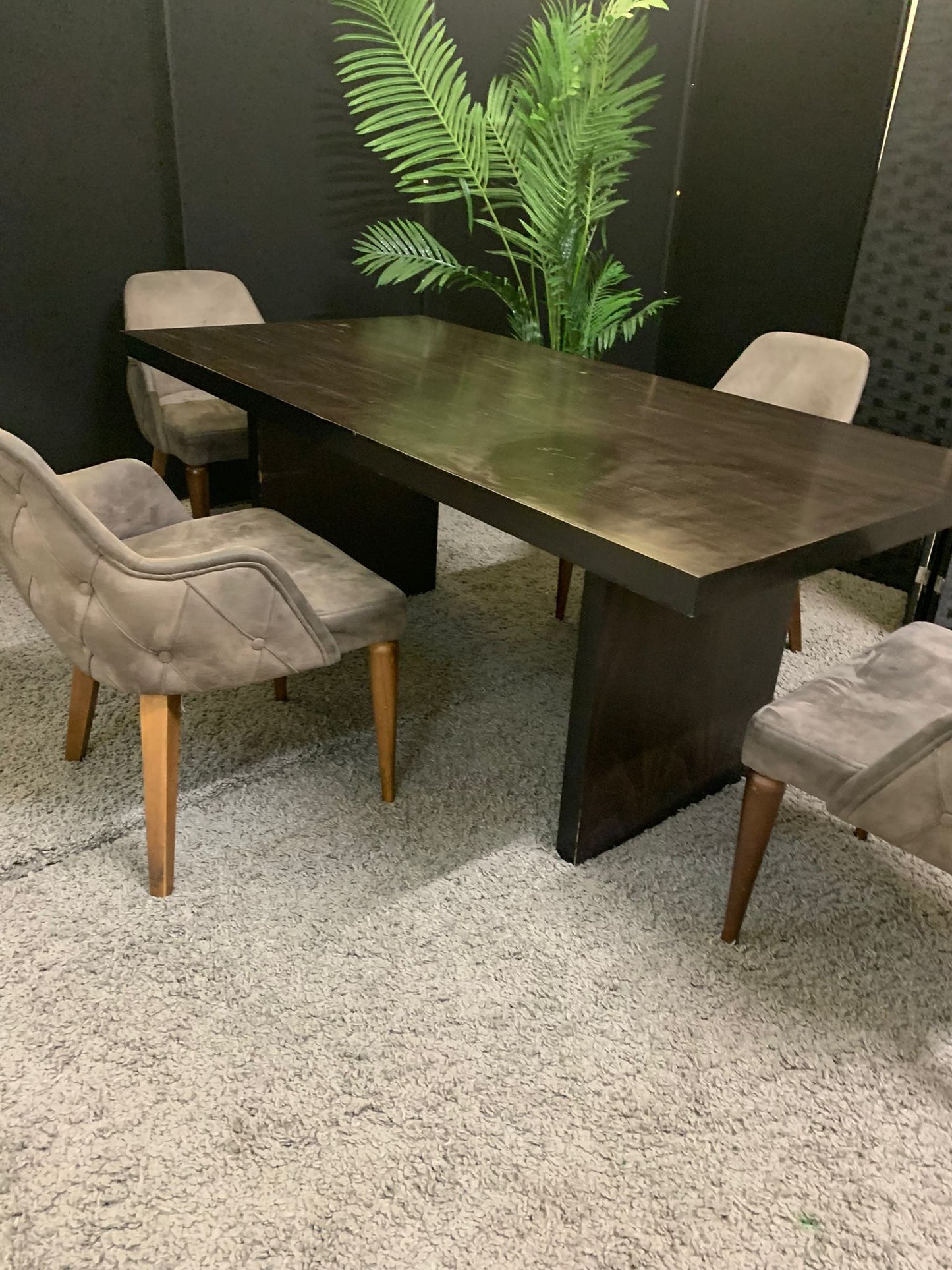 Used Dark wood Boardroom Meeting Conference Table 180cm x 90cm.  £229
