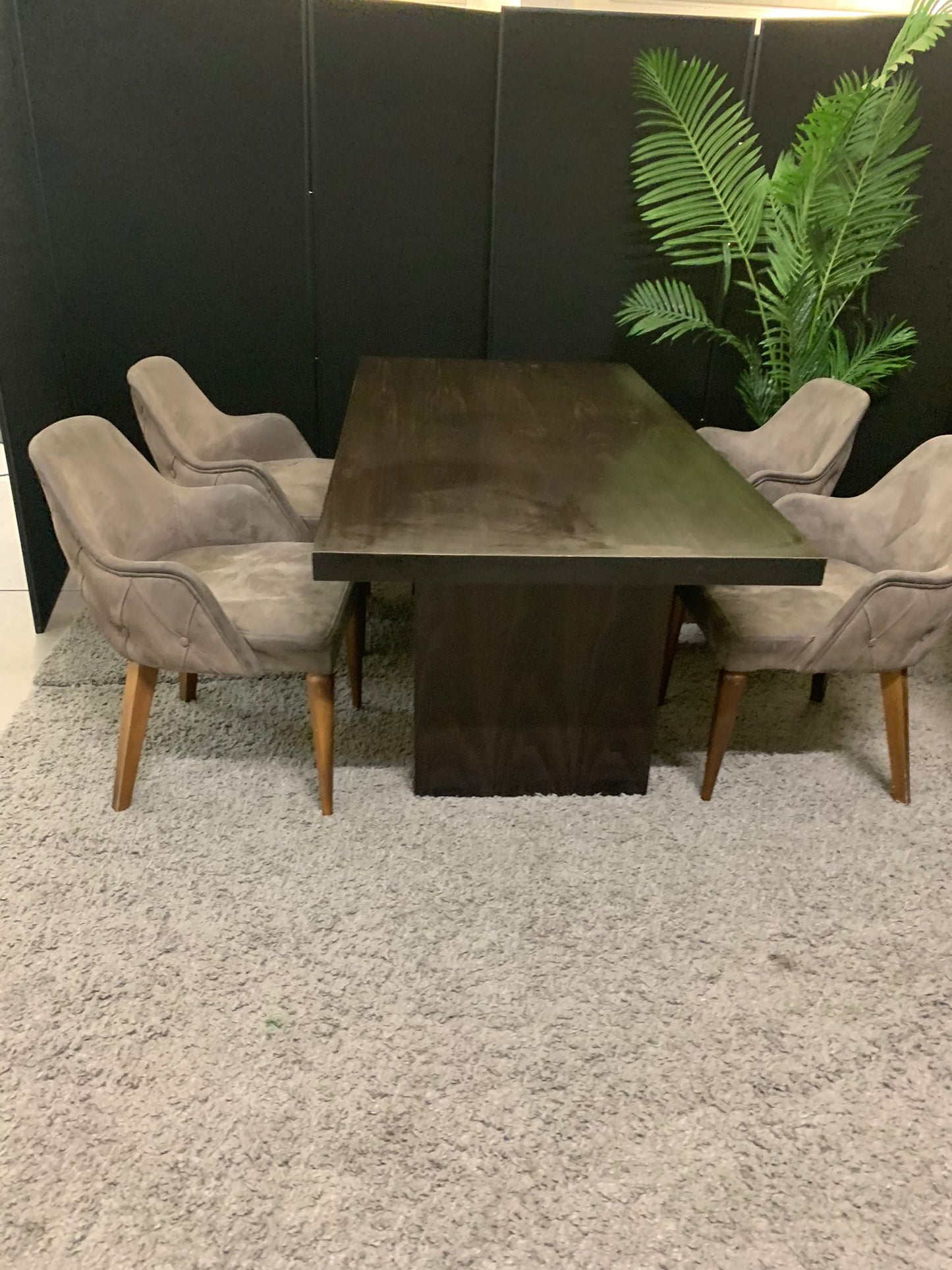 Used Dark wood Boardroom Meeting Conference Table 180cm x 90cm.  £229