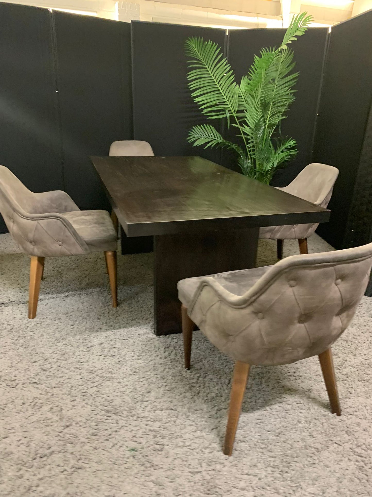 Used Dark wood Boardroom Meeting Conference Table 180cm x 90cm.  £229