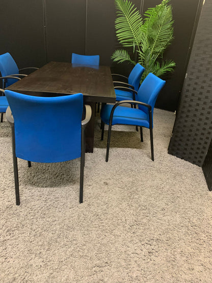Used Dark wood Boardroom Meeting Conference Table 180cm x 90cm.  £229