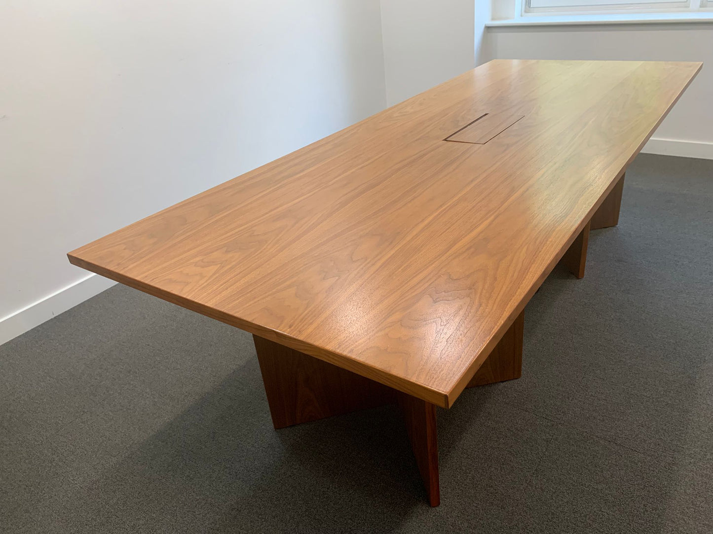 Used boardroom office conference meeting Wood finish table desk 250cm x 120cm