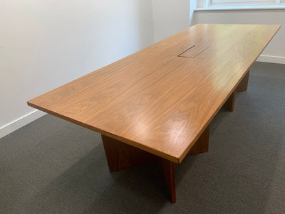 Used boardroom office conference meeting Wood finish table desk 250cm x 120cm