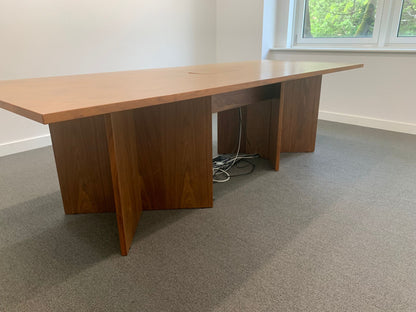 Used boardroom office conference meeting Wood finish table desk 250cm x 120cm