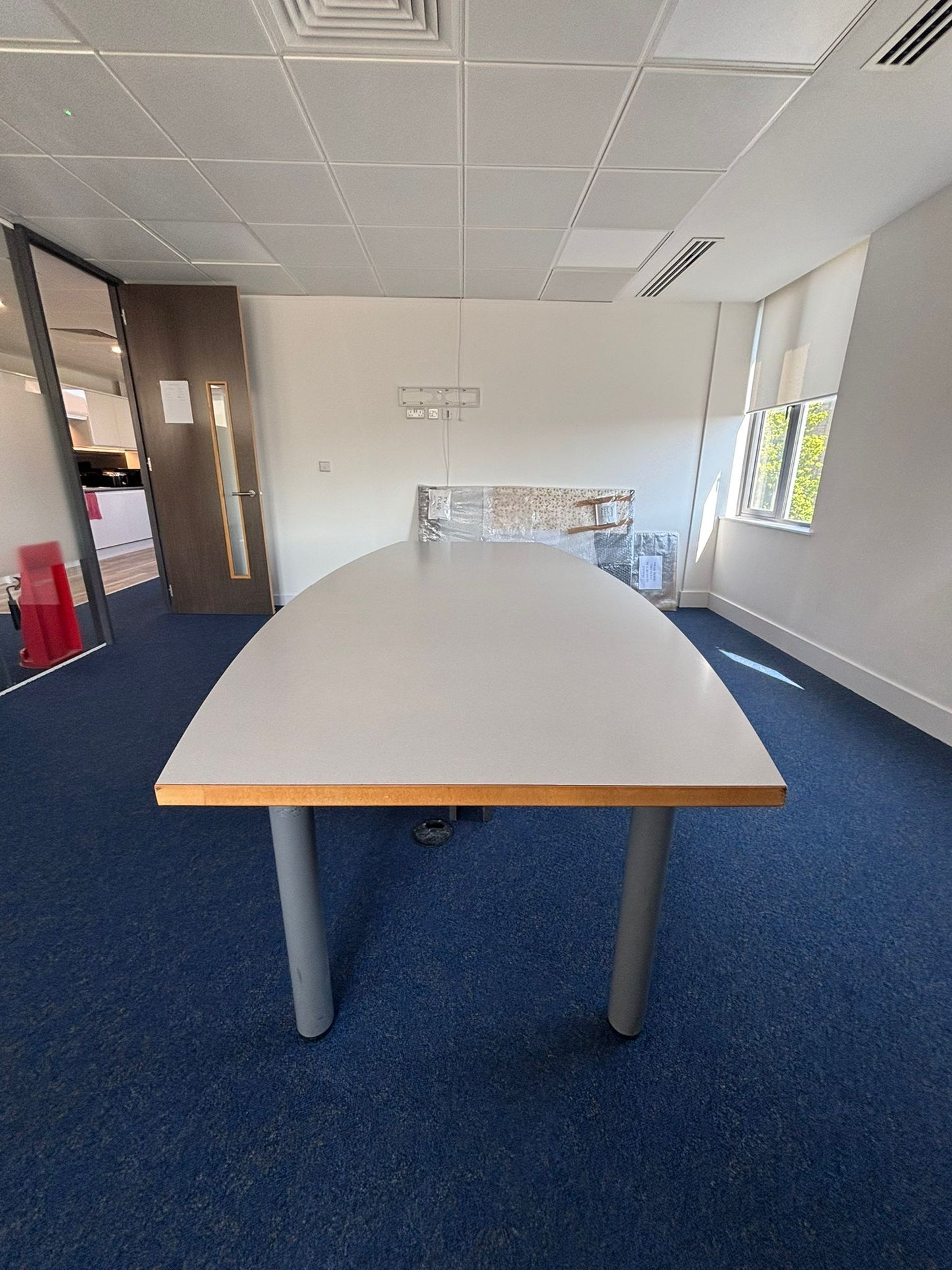 Used Large Speckled Grey Boardroom Office Meeting Conference Table 300cm x 120cm.  £690