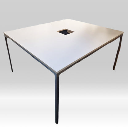 Used Boardroom Meeting Table office off white 140cm x 120cm