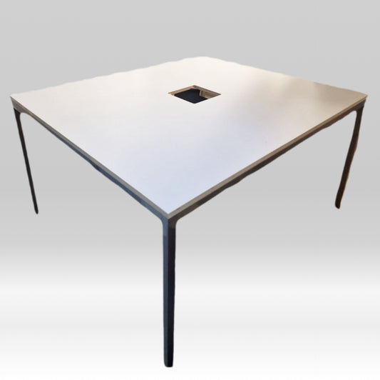 Used Boardroom Meeting Table office off white 140cm x 120cm