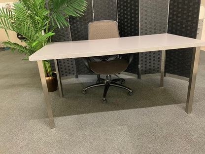 Secondhand Ikea Linnmon desks Grey chrome legs 160cm x 80cm