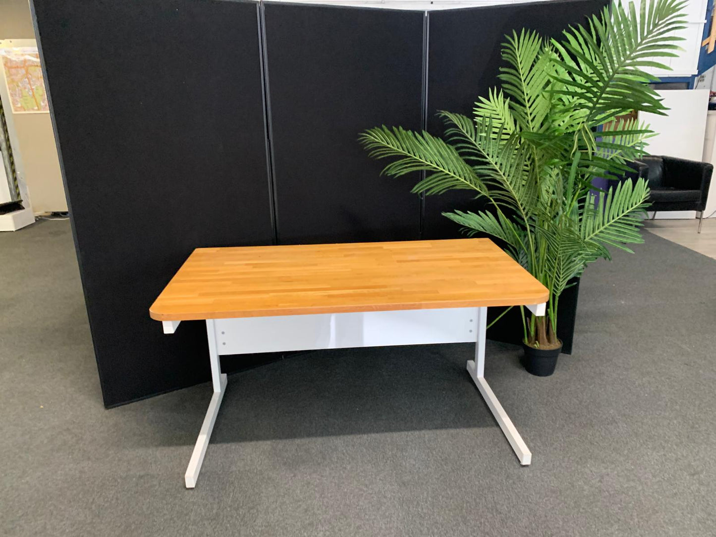 Used desk  office wood finish 120cm x 80cm