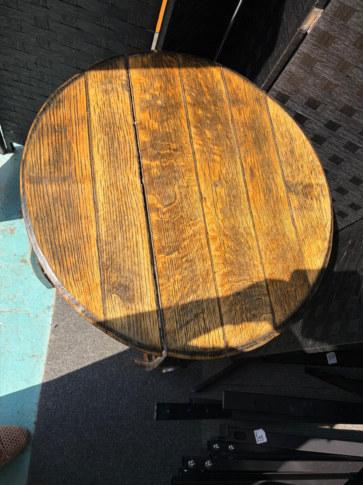 Second hand Rustic Barrel Table