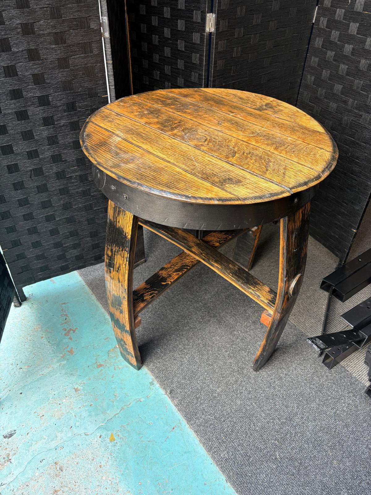 Second hand Rustic Barrel Table