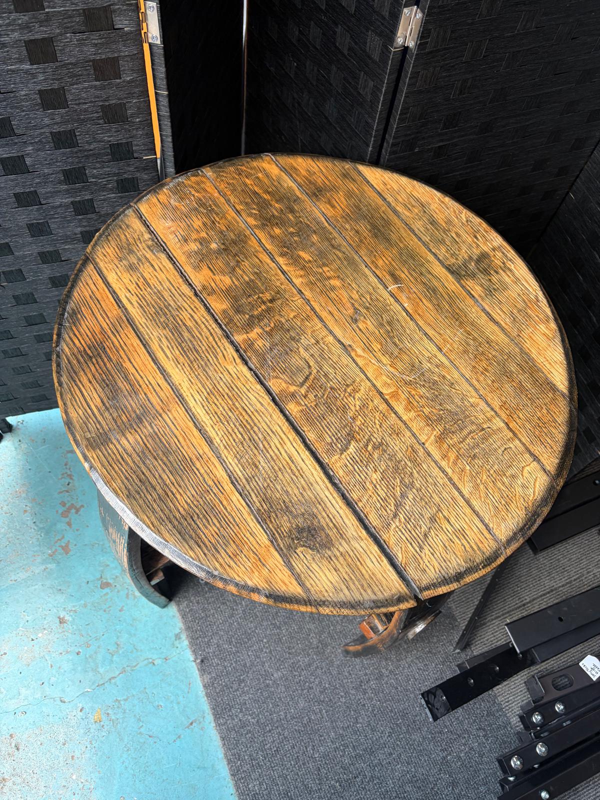 Second hand Rustic Barrel Table