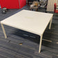 Ikea White (Black Legs) BEKANT conference meeting table 140cm x 140cm