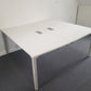 White 2 Pod Office desk (160cm x 80cm)
