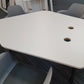 Modern Meeting Table, Folding White Table  130cm W x 140cm D x 73cm H