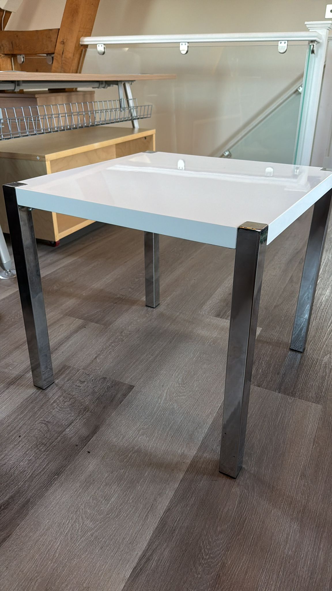 Pre-Owned Coffee Table White Square W 56cm x D 56cm x H 52cm