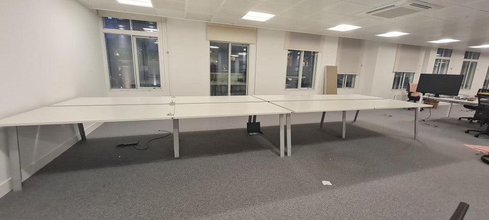 Four pod Lage Office Bench Desks