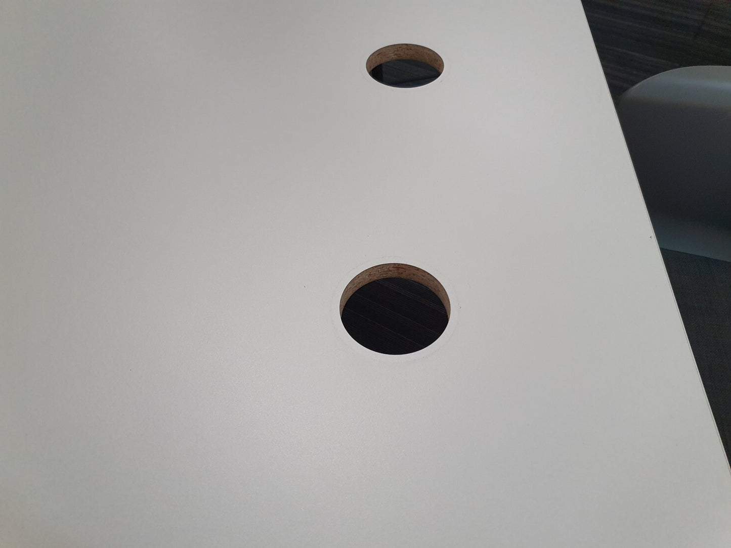 Modern Meeting Table, Folding White Table  130cm W x 140cm D x 73cm H