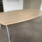 Used Office Meeting table 6 seater maple finish conference, 160cm x 100cm