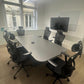Used Boardroom Office Table Grey 240cm w x 120cm d x 73cm