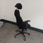 Office Swivel chair with headrest in black