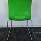 Back of green senator dining chair