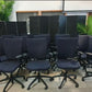 Office Navy Adjustable wheeled chair