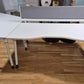 White Herman Miller rectangular desk for study workstation