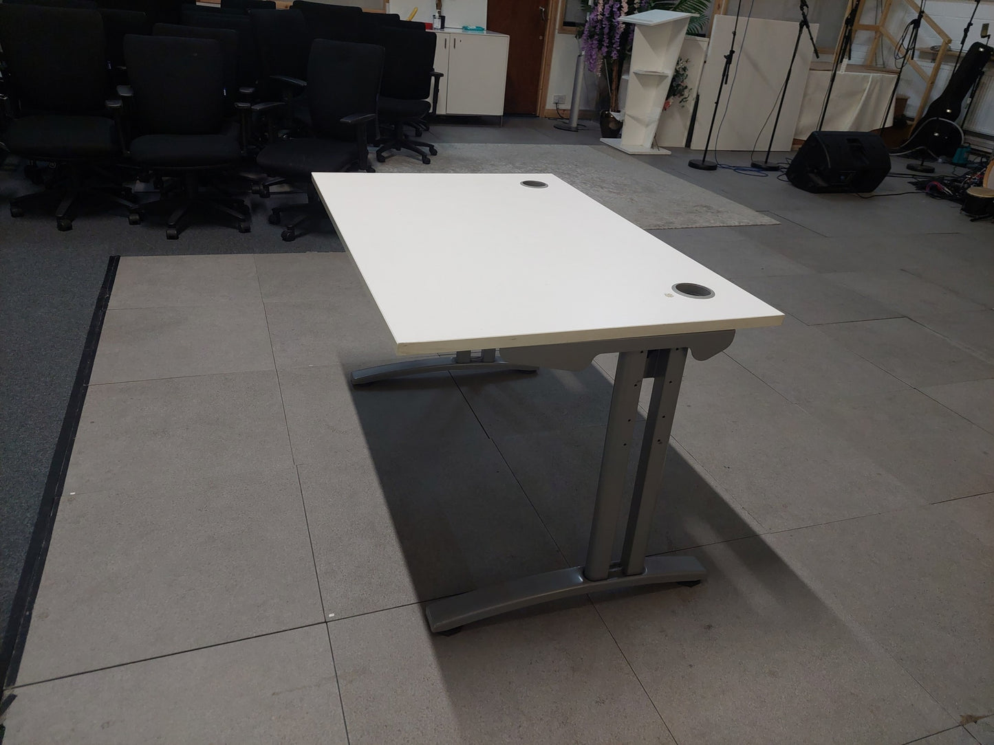 White 1200mm Computer Desk