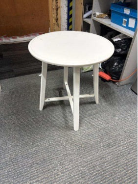 Second hand Ikea Kragsta coffee table white 49cm w x 50 height