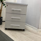 Pale Grey Office Small Cabinet with 3 drawers
