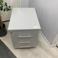 Pale Grey Office Small Cabinet with 3 drawers