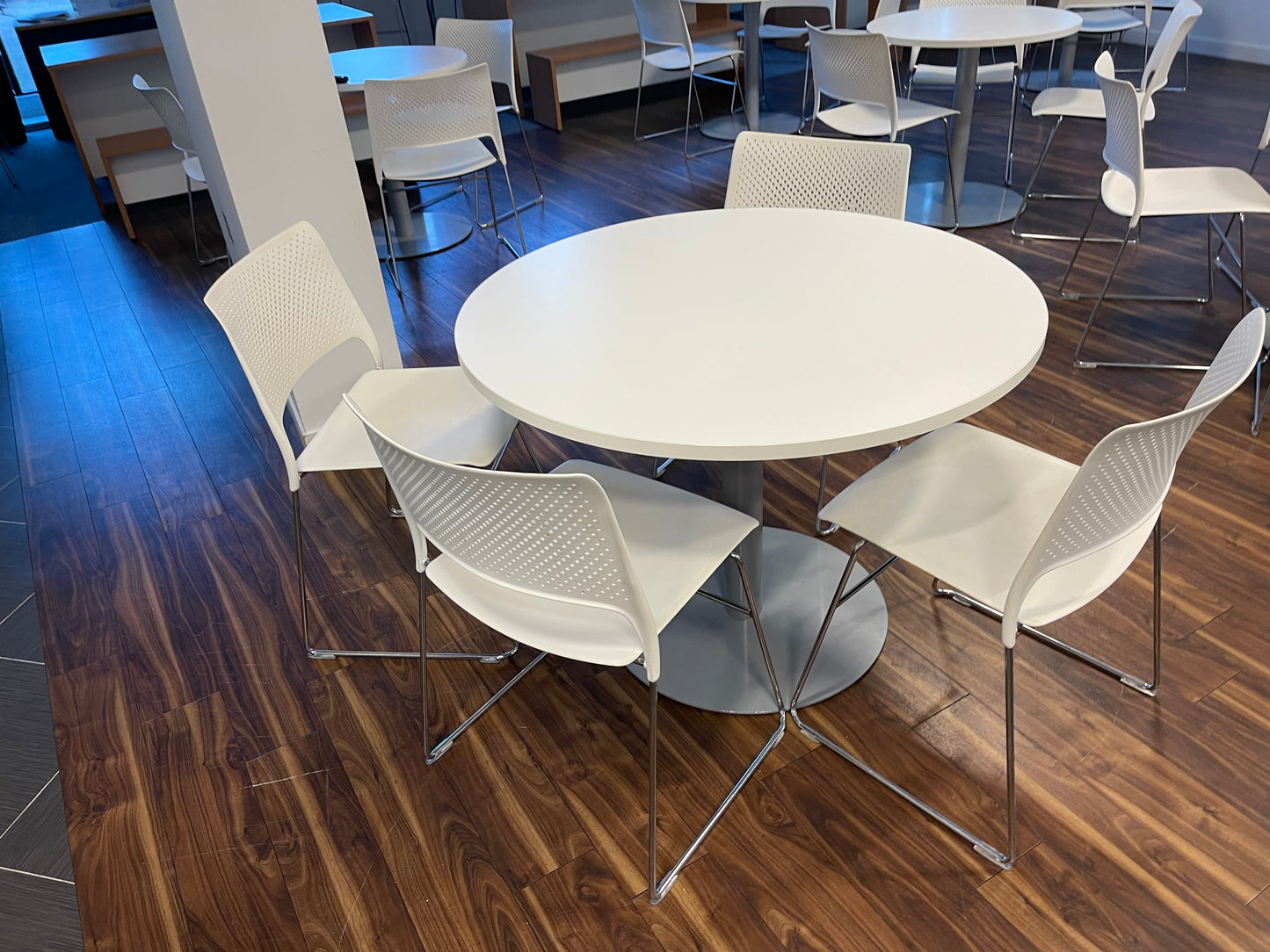 White Breakout Office Tables