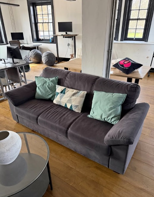 Second hand Sofa ikea grey seating settee