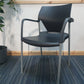 office meeting stick chair in black with armrests