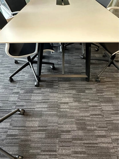 Used Boardroom Table White Frovi Large with Power Modules W3000 x W1200