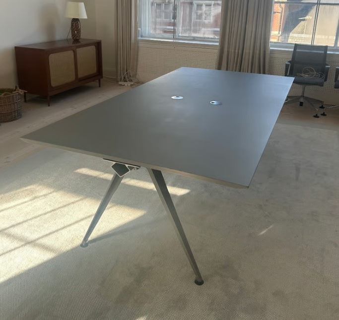 Used boardroom table Meeting table conference table grey H 75cm X w 120cm X L 240cm