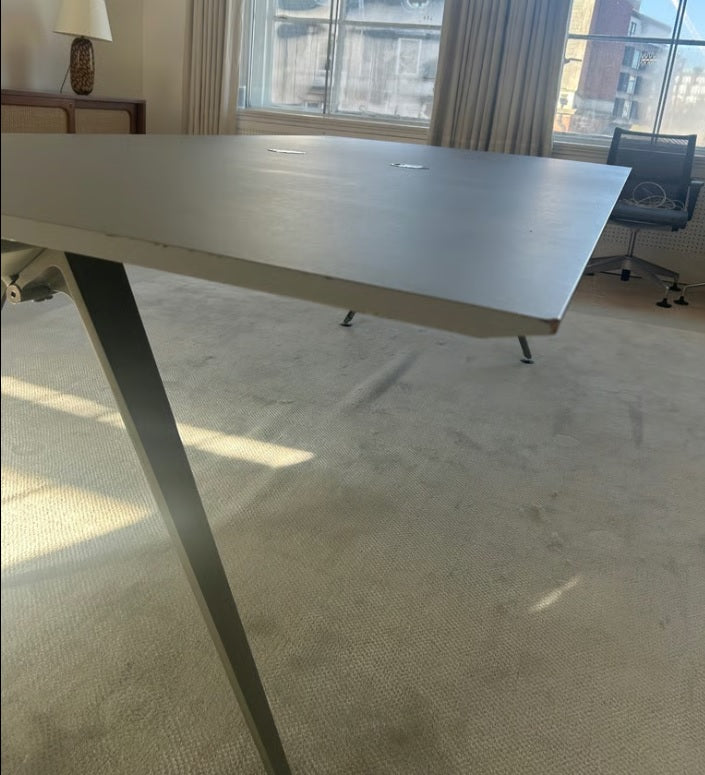Used boardroom table Meeting table conference table grey H 75cm X w 120cm X L 240cm