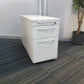 Slimline long office drawer in light grey