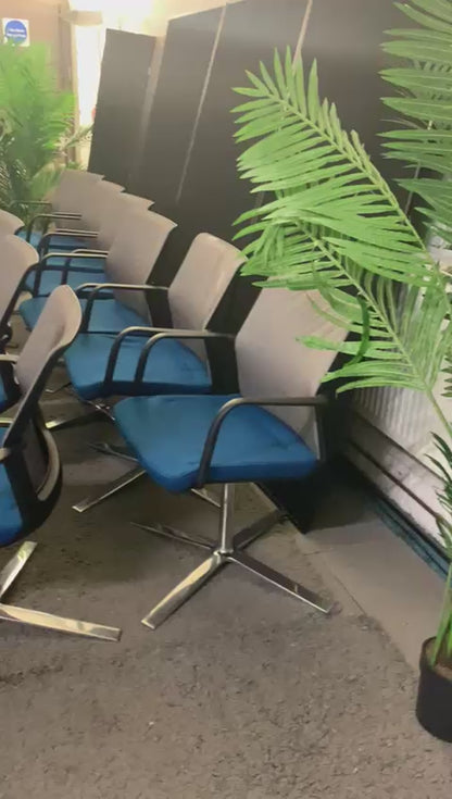 Used Orangebox Workday WD-CFA Meeting chair Blue Grey