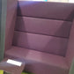 Used High back Sofa Seating Moduar Booth Purple Grey H 150cm x W 140cm x D 84cm
