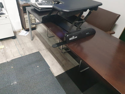 Used Vari desk height adjustable Black 77cm x 52cm