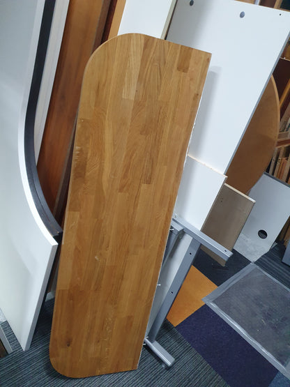 Secondhand worktop wall mounted breakfast bar 137cm x 40cm light brown
