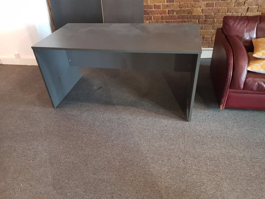 Used Desk Panel legged Office Workstation Table in Shadow Grey 120cm x 60cm x 73cm
