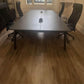 Used Pod Bench Desk in Dark Grey 4 or 6 seater- 4 pod 240cm x 160cm or 6 pod 360cm x 160cm