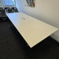 Used Pre-owned Powered Boardroom Conference Meeting Office White Table