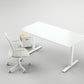 White Ikea sit stand desk Trotten manual 160cm  x 80cm x  H 72cm - 122cm