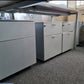 Beech rectangular office computer task desk w 160cm x d 60cm x h 73cm